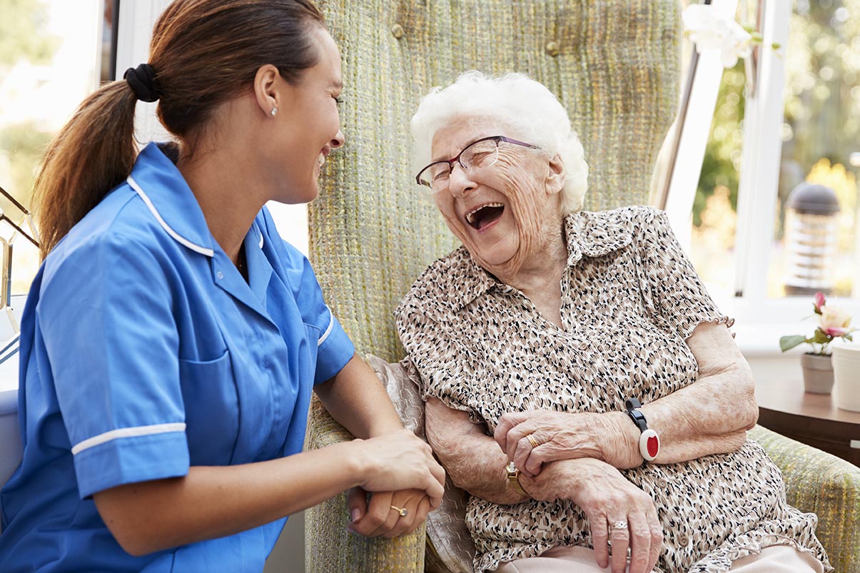 elderly nurse