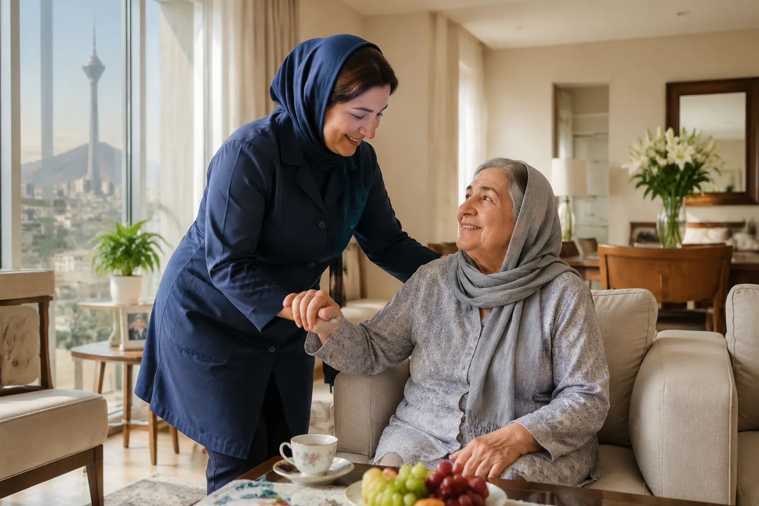 نگهداری از سالمند در شرق تهران