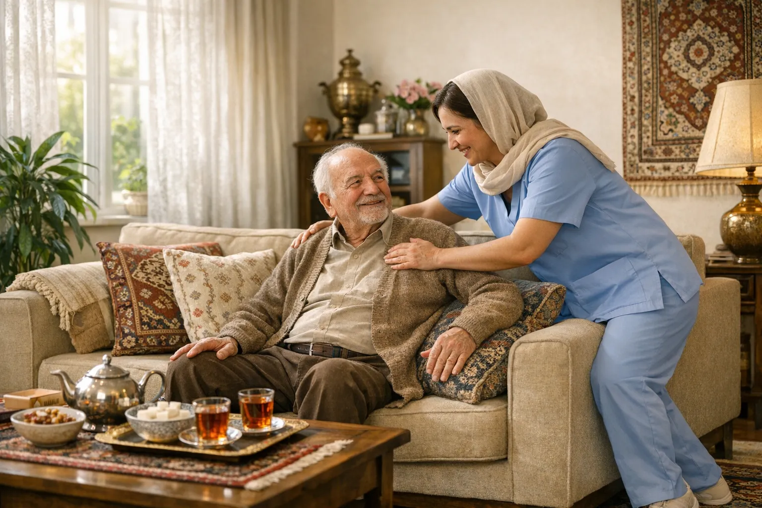 نگهداری از سالمند در غرب تهران 